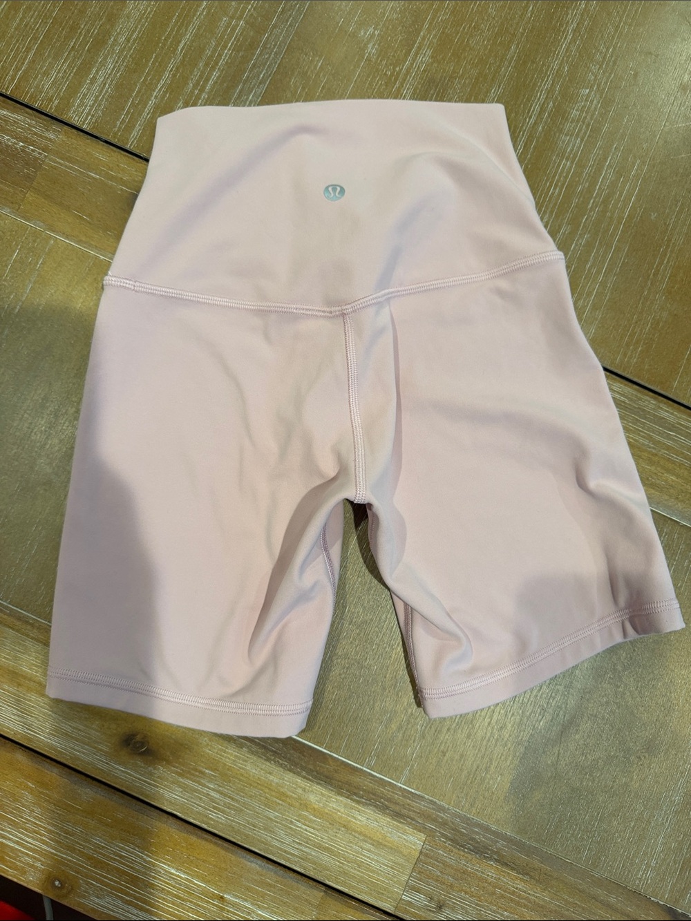 lululemon athletica Blush Pink High-Waist Bike Shorts
